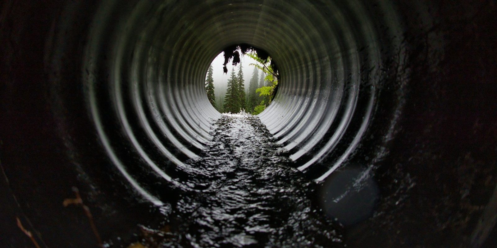 empty water tunnel