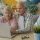 Elderly couple looking at a laptop together